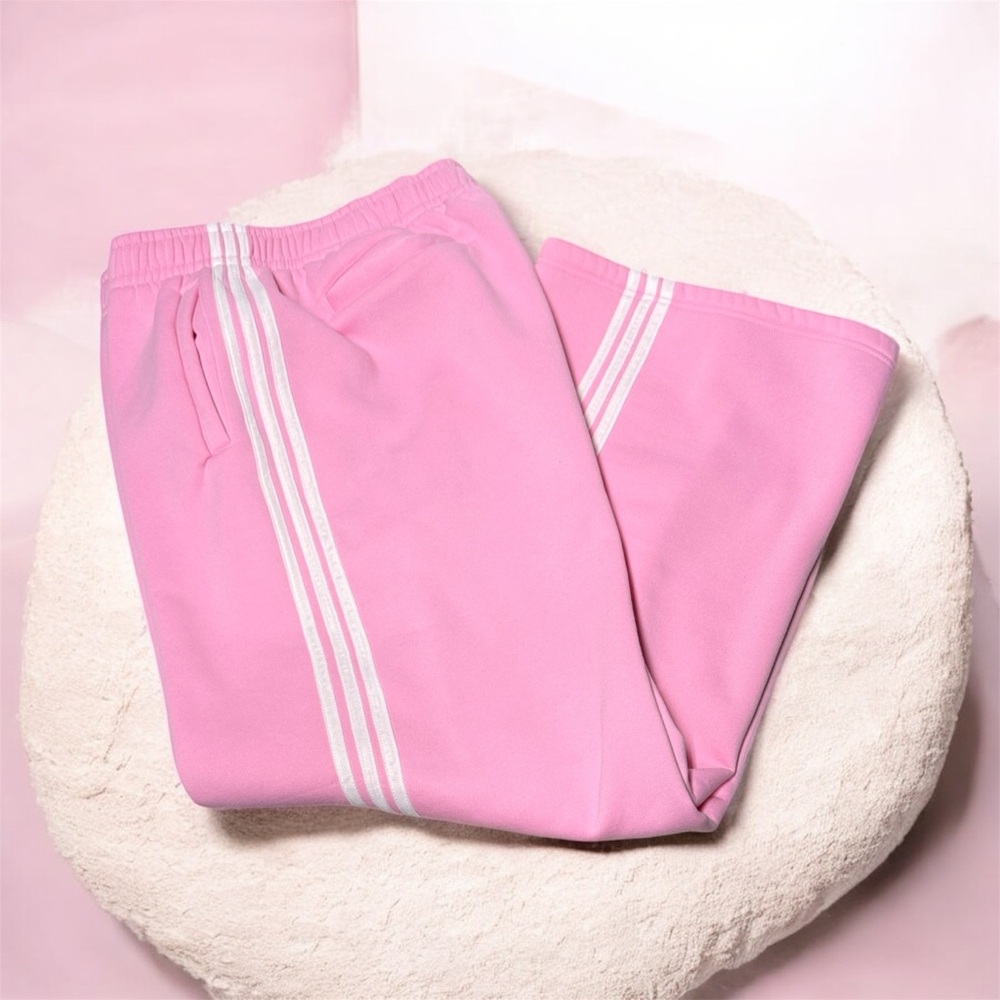 Pro Best play Pink fleece Sweatpants tack pants with White Stripes size 4X